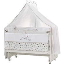 Meltem Smart Woody 60x120 cm Beyaz Sallanır Anne Yanı Beşik
