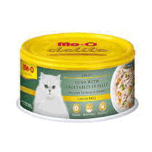 Meo Delite 80 gr Ton Balıklı ve Sebzeli Tahılsız Kedi Konservesi