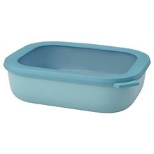Mepal Multi Bowl Cirqula Rectangular 2000 ml Gri Saklama Kabı