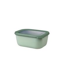 Mepal Multi Bowl Cirqula Rectangular Nordic White Gri 1500 ml Saklama Kabı