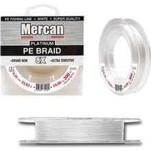 Mercan PE Örgü Platinum 8X İp 0.25 mm - 300 mt Beyaz Misina