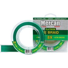 Mercan PE Örgü Platinum 8X İp 0.30 mm - 150 mt Yeşil Makara Misina
