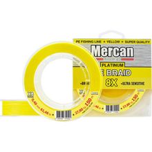 Mercan PE Örgü Platinum 8X İp 0.40 mm - 150 mt Sarı Misina