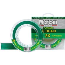 Mercan PE Örgü Platinum 8X İp 0.40 mm - 150 mt Yeşil Makara Misina