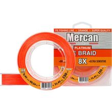 Mercan PE Örgü Platinum 8X İp 0.43 mm - 150 mt Turuncu Makara Misina