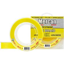 Mercan PE Örgü Platinum X8 İp 300 m Sarı 0.55 mm Misina
