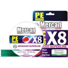 Mercan PE Örgü Platinum X8 İp 300 m Yeşil 0.37 mm Misina