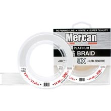 Mercan PE Örgü Platinum X9 İp 300 m Beyaz 0.23 mm Makara Misina