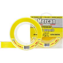 Mercan PE Örgü Premium 4X İp 0.16 mm - 300 mt Sarı Misina