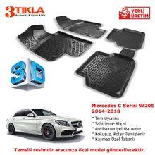 Mercedes C Serisi W205 2014-2018 Seti 3D Havuzlu Paspas