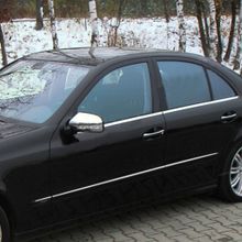 Mercedes E 2002-2009 4 Parça Paslanmaz Çelik Cam Çıtası