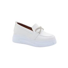 MergenShoes BF0985 Yüksek Taban Beyaz Kadın Günlük Ayakkabı