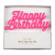 Meri Meri Happy Birthday Pembe Mum