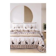 Merinos Comforter Deer Bej Tek Kişilik Yorgan Seti