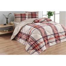 Merinos Comforter Yorgan Set 220 x 240 Anna Mavi - 220 x 240 cm - Renkli