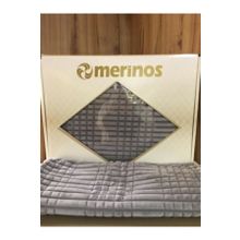 Merinos Modern Lıne 3 Parça Gri Battaniye Seti