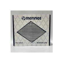Merinos Modern Line Gri 2 Parça Tek Kişilik Battaniye Seti