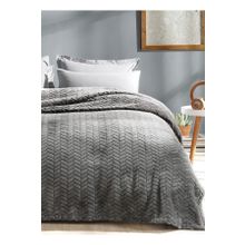Merinos Modern Line Koyu Gri 150x200 cm 2 Parça Battaniye Seti