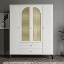 Merlin Mobilya Diamond 4 Kapakli Çift Hazeranli Dolap