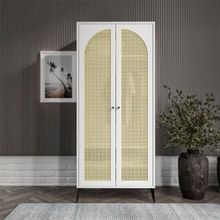 Merlin Mobilya Diamond Beyaz 2 Kapaklı 4 Bölmeli Hazeran Dolap