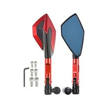 Merpa 8-10 mm Ters 10 m Kırmızı CNC Alüminyum Düz Motosiklet Aynası
