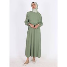 Mersha Collection Bağcıklı Emzirme Elbisesi Lohusalık Dönemi - Emzirme Kıyafeti - 40