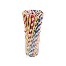 Mert 6 mm 100 Adet Renkli Kağıt Pipet