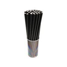 Mert 8 mm 100 Adet Siyah Kağıt Pipet