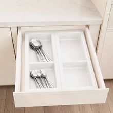 Mesan 105-83-05-302 Traybond 2 Bölme 157 mm Beyaz Kaşıklık