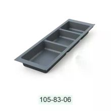 Mesan 105-83-06-309 Traybond 3 Bölme 157 mm Antrasit Kaşıklık