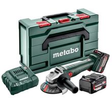 Metabo W 18 L 9-125 18V 4.0 Ah 125 mm Çift Akülü Şarjlı Avuç Taşlama Makinesi