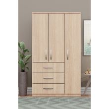 Metalia GM 302-S Ece Lüx 3 Kapı 3 Çekmeceli Sonomo Gardırop