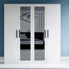 Metalia GM051 4 Kapılı Beyaz Aynalı Gardrop