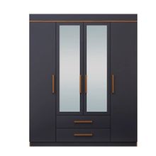 Metalia GM815 Nisa Delüx 4 Kapı 2 Çekmeceli Gardrop
