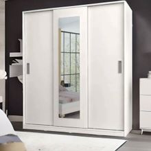 Metalia Sline 3 Kapaklı Aynalı Sürgülü Gardrop