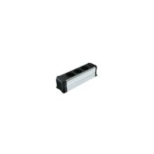Metalline Büro-Line Naturel Eloksal Sıva Üstü Bürotik Priz Kutusu