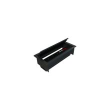 Metalline Duo-Line Siyah Çift Açılır Fırçalı USB-UPS-CAT6/3 Priz Kutusu