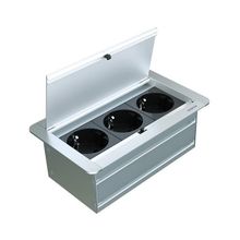 Metalline Klip-Line Naturel Eloksal Bas Aç Priz Sistemi