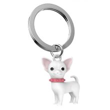 Metalmorphose MTM254-01 Beyaz Chihuahua Köpek Anahtarlık