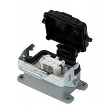 Mete Enerji 403700S 6x16A 6P+E 400V IP65 Metal Mandallı Kapaklı Makine Prizi