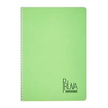 Meteksan 144 Yaprak Kareli Yeşil Pruva A4 Pet Spiralli Karton Kapaklı Defter