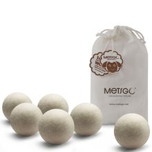 METSGO (6 Adet) Yün Kurutma Topu - Doğal Yumuşatıcı- Kırışık Giderici - Kurutma Makinesi Için