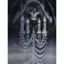 Mettoys 30 x 40 cm 5d Elmas Boyama 3 Farklı Resim Değişenli Halloween İskelet Tablosu