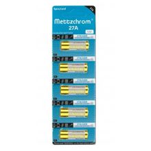 Mettzchrom 27A 12V Alkalin Pil 5 Adet Oto ve Kapı Kumanda Pili