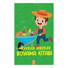 Meyveler ve Sebzeler Boyama Sayfalar Kitabı