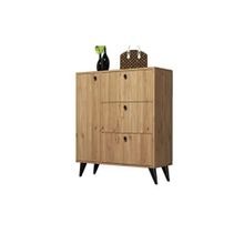 Mezza 1802 Bella 90x105 cm 6 Raflı 4 Kapaklı Sepet Sonomo Ayakkabılık