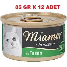Miamor 12x85 gr Pastete Sülünlü Konserve Kedi Maması