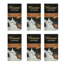 Miamor 6x15 gr Cat Snack Cream Ciğerli Kedi Ödülü