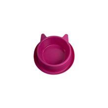 Miapet 400 ml Violet Plastik Kedi Kulaklı Mama ve Su Kabı