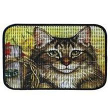 Miapet 60 x 45 cm Fare Elekli Desenli Kedi Tuvalet Önü Paspası